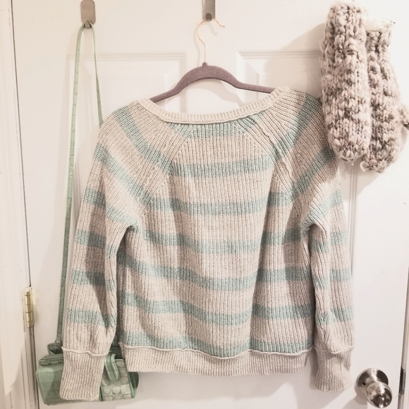 VICTORIA'S SECRET Small Mint Stripes Sweater - Picture 3 of 10